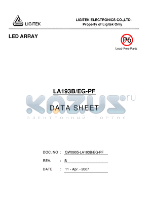LA193B-EG-PF datasheet - LED ARRAY