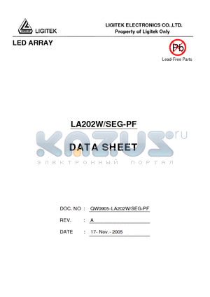 LA202W-SEG-PF datasheet - LED ARRAY