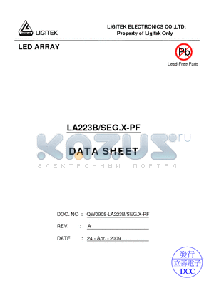 LA223B-SEG.X-PF datasheet - LED ARRAY