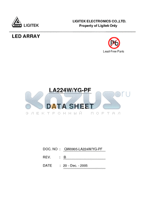 LA224W-YG-PF datasheet - LED ARRAY