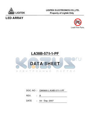 LA38B-57-I-1-PF datasheet - LED ARRAY