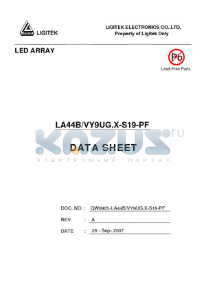 LA44B-VY9UG.X-S19-PF datasheet - LED ARRAY