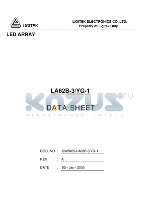 LA62B-3-YG-1 datasheet - LED ARRAY
