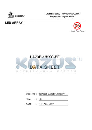 LA73B-1-HXG-PF datasheet - LED ARRAY