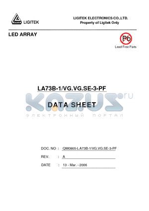LA73B-1-VG.VG.SE-3-PF datasheet - LED ARRAY
