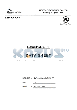 LA93B-SE-6-PF datasheet - LED ARRAY