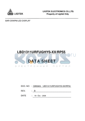LBD1311URFUGHYS datasheet - BAR GRAPM LED DISPLAY