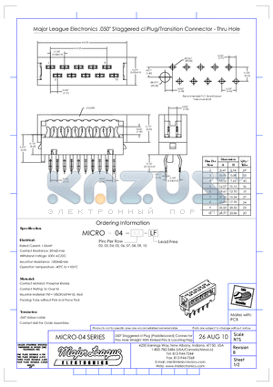 MICRO-04 datasheet - .050