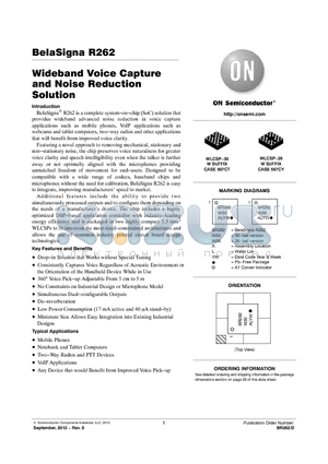 R262 datasheet - Wideband Voice Capture and Noise Reduction Solution