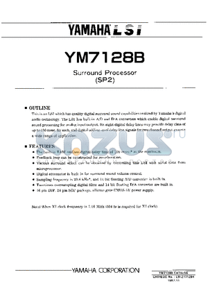 YM7128B datasheet - Surround Processor