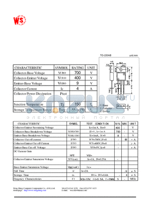 MJE13005B datasheet - NPN SILICON TRANSISTOR(ELECTRONIC TRANSFORMERS , POWER SWICHING CIRCUIT)