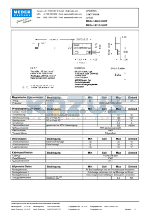 MK04-1A66C-200W_DE datasheet - (deutsch) MK Reed Sensor