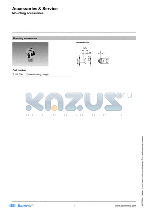 Z119006 datasheet - Accessories & Service