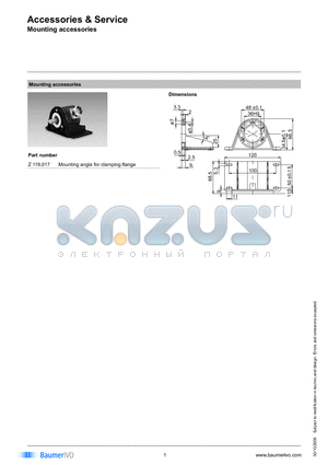 Z119017 datasheet - Accessories & Service