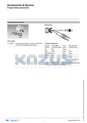 Z139.008 datasheet - Accessories & Service