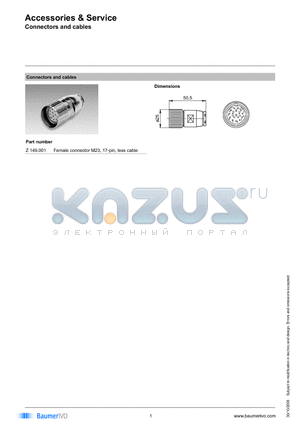 Z149 datasheet - Accessories & Service