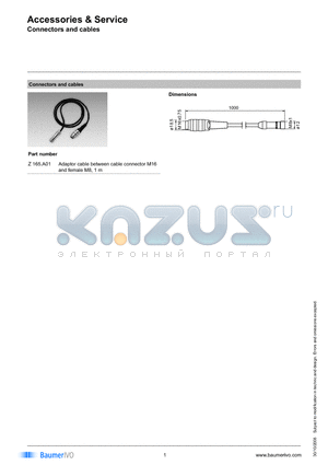 Z165.A01 datasheet - Accessories & Service