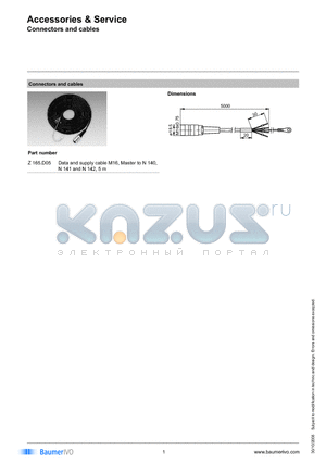 Z165.D05 datasheet - Accessories & Service