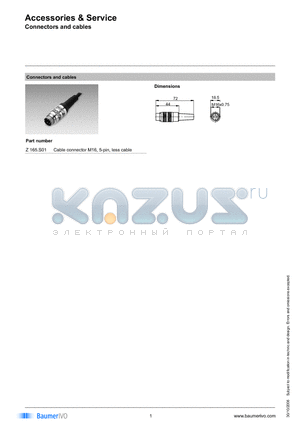 Z165.S01 datasheet - Accessories & Service