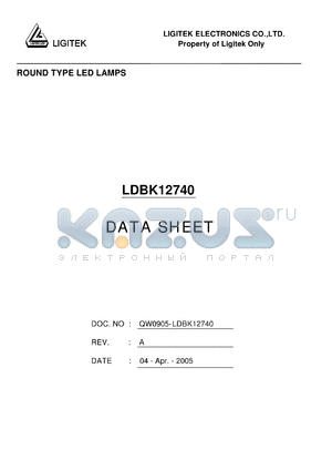 LDBK12740 datasheet - ROUND TYPE LED LAMPS
