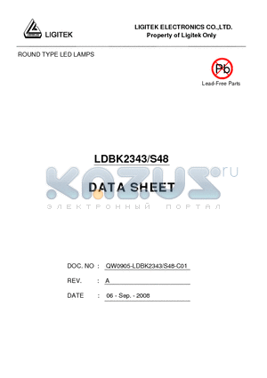 LDBK2343-S48 datasheet - ROUND TYPE LED LAMPS