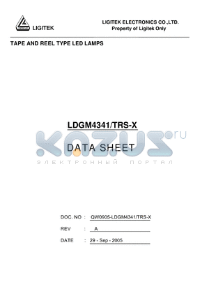 LDGM4341-TRS-X datasheet - TAPE AND REEL TYPE LED LAMPS