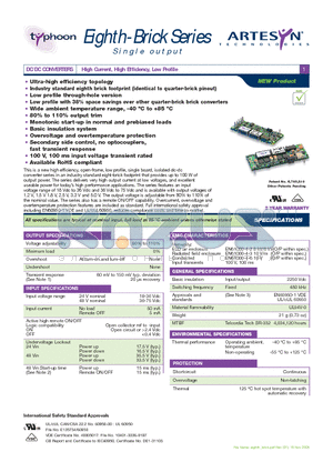 LES50A48-1V2J datasheet - DC/DC CONVERTERS