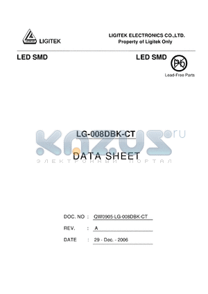 LG-008DBK-CT datasheet - LED SMD