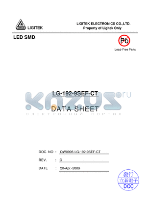 LG-192-9SEF-CT datasheet - LED SMD