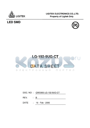 LG-192-9UG-CT datasheet - LED SMD