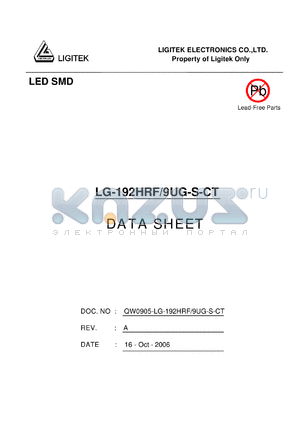 LG-192HRF-9UG-S-CT datasheet - LED SMD