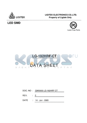 LG-192HRF-CT datasheet - LED SMD