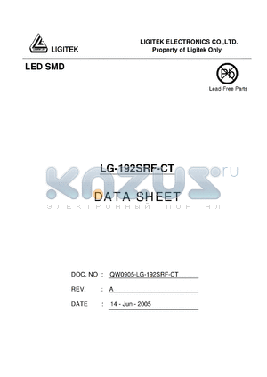 LG-192SRF-CT datasheet - LED SMD