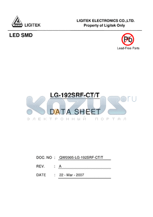 LG-192SRF-CT-T datasheet - LED SMD