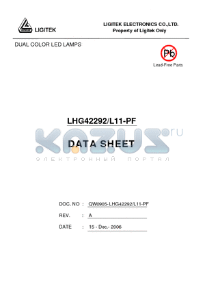 LHG42292-L11-PF datasheet - DUAL COLOR LED LAMPS