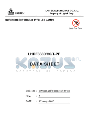 LHRF3330-H0-T-PF datasheet - SUPER BRIGHT ROUND TYPE LED LAMPS