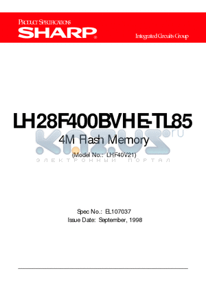 LHF40V21 datasheet - 4M Flash Memory