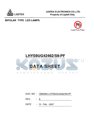 LHYS9UG42462-S9-PF datasheet - BIPOLAR TYPE LED LAMPS