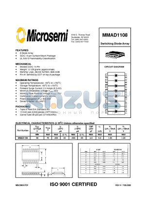 MMAD1108 datasheet - Switching Diode Array