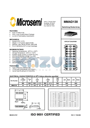 MMAD130 datasheet - Switching Diode Array