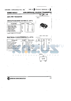 MMBC1626L6 datasheet - NPN (AMPLIFIER TRANSISTOR)