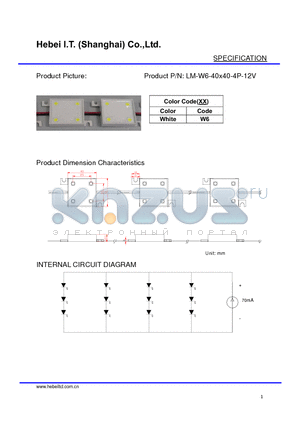 LM-W6-40X40-4P-12V datasheet - LED