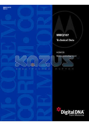 MMC2107 datasheet - HCMOS Microcontroller Unit