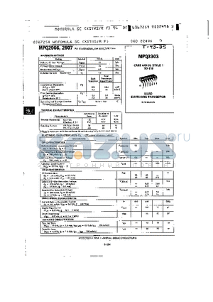 MPQ3303 datasheet - QUAD SWITCHING TRANSISTOR