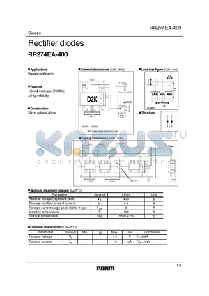 RR274EA-400 datasheet - Rectifier diodes