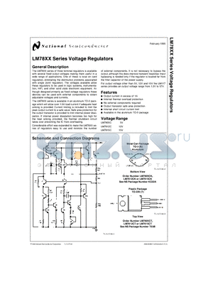 LM7815CK datasheet - Voltage Regulators