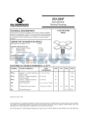 ZO-28 datasheet - BIAS DEVICE Thermal Tracking