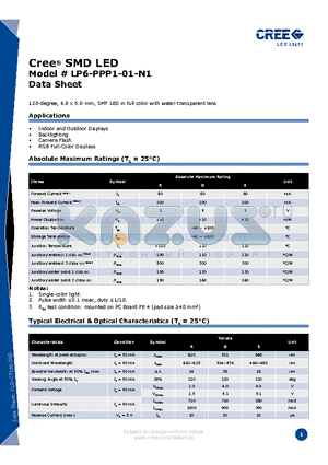 LP6-PPP1-01-N1 datasheet - SMD LED