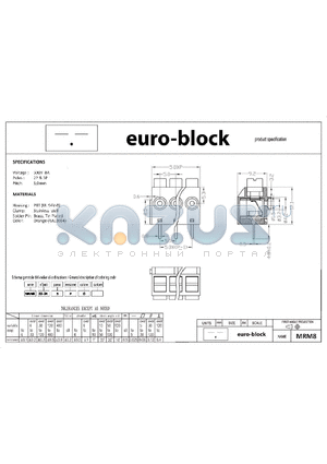 MRM8 datasheet - Voltage : 300V 8A 2P 3P 5.0mm