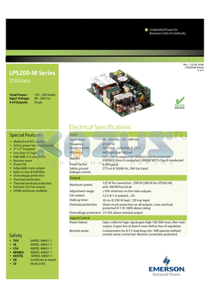 LPS202-M datasheet - Medical and ITE safeties